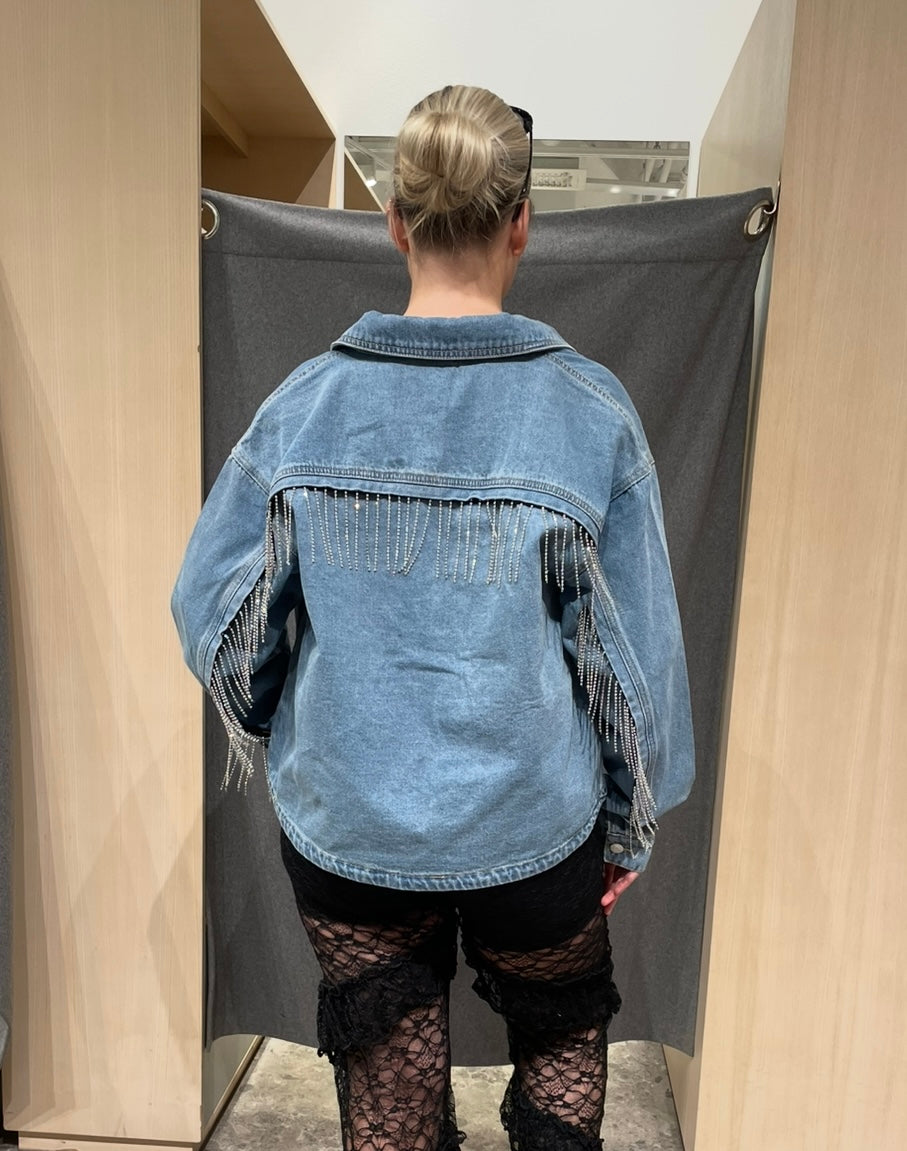 NMALVA Shacket - Light Blue Denim