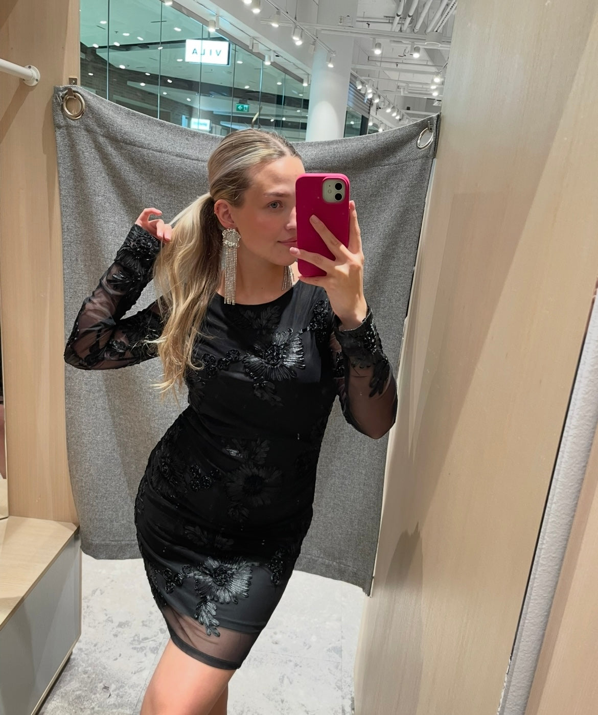 PCOFFIA Long Dress - Black