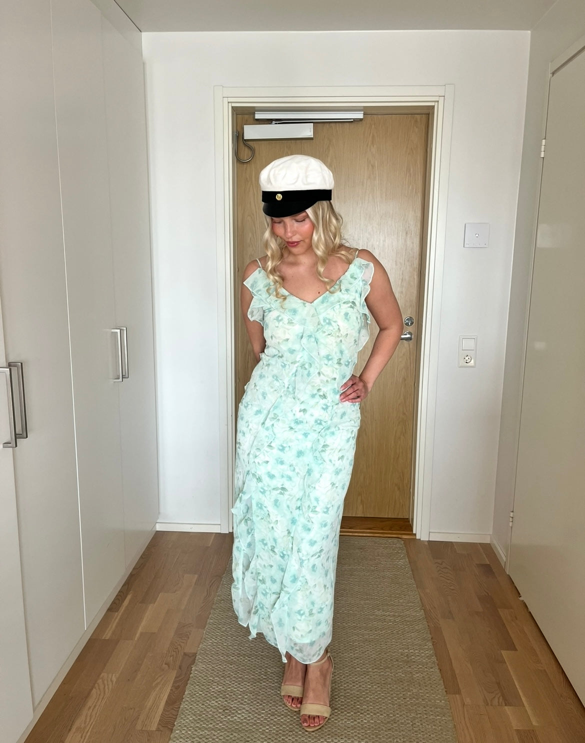 VIARIVA Midi Dress - Green Milieu