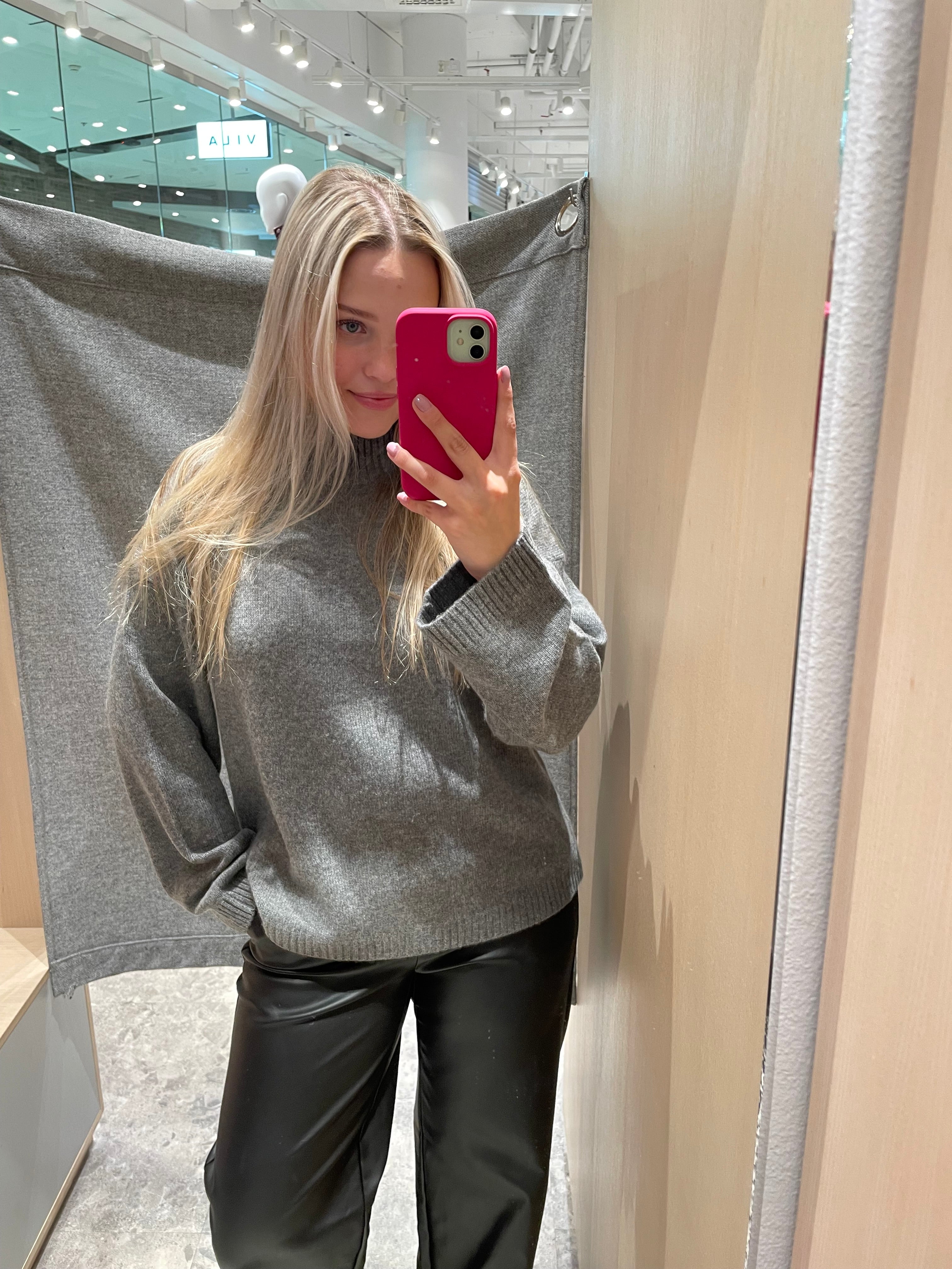 SLFCILLE Pullover - Medium Grey Melange