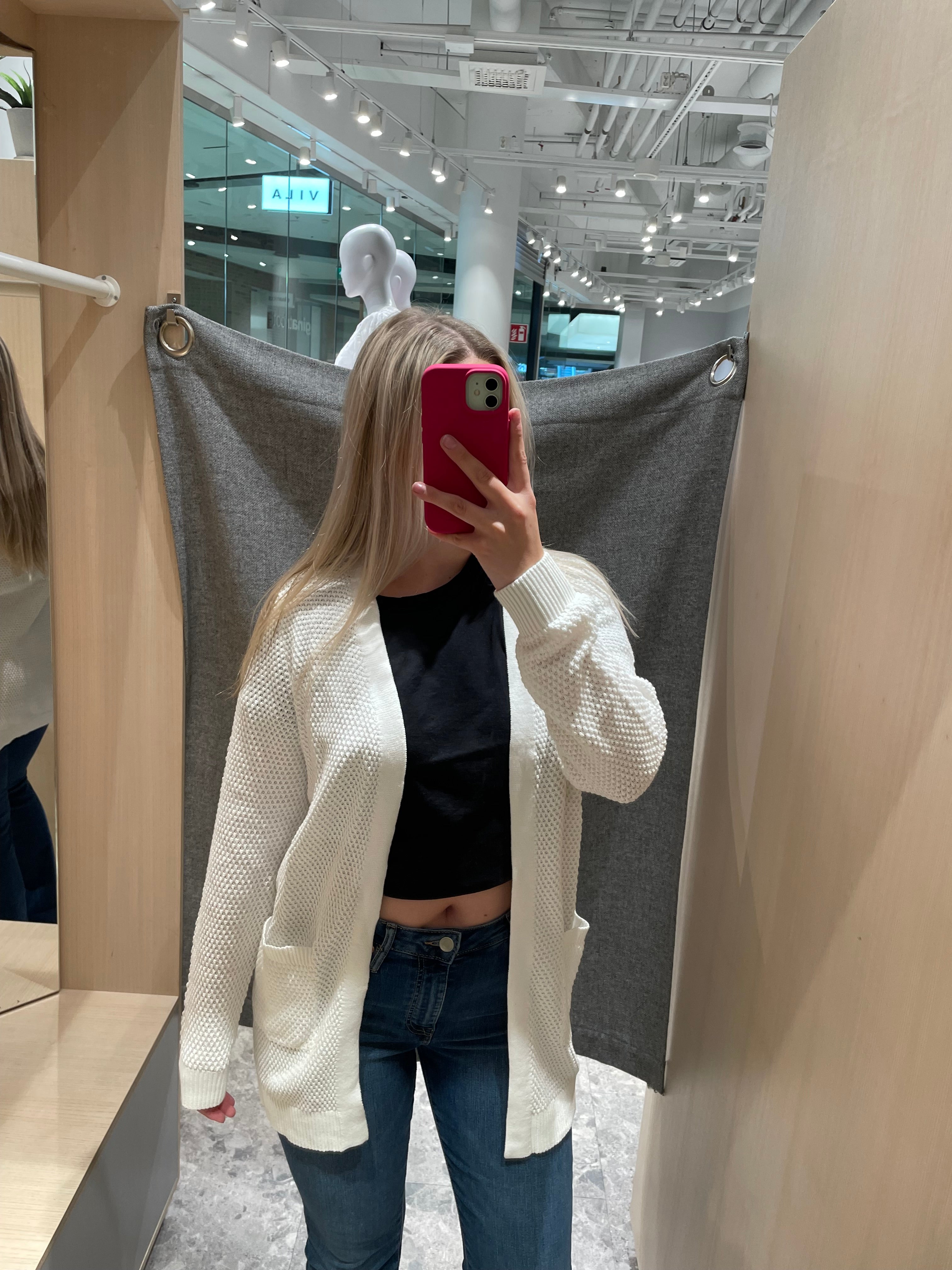 VIDALO Cardigan - White Alyssum