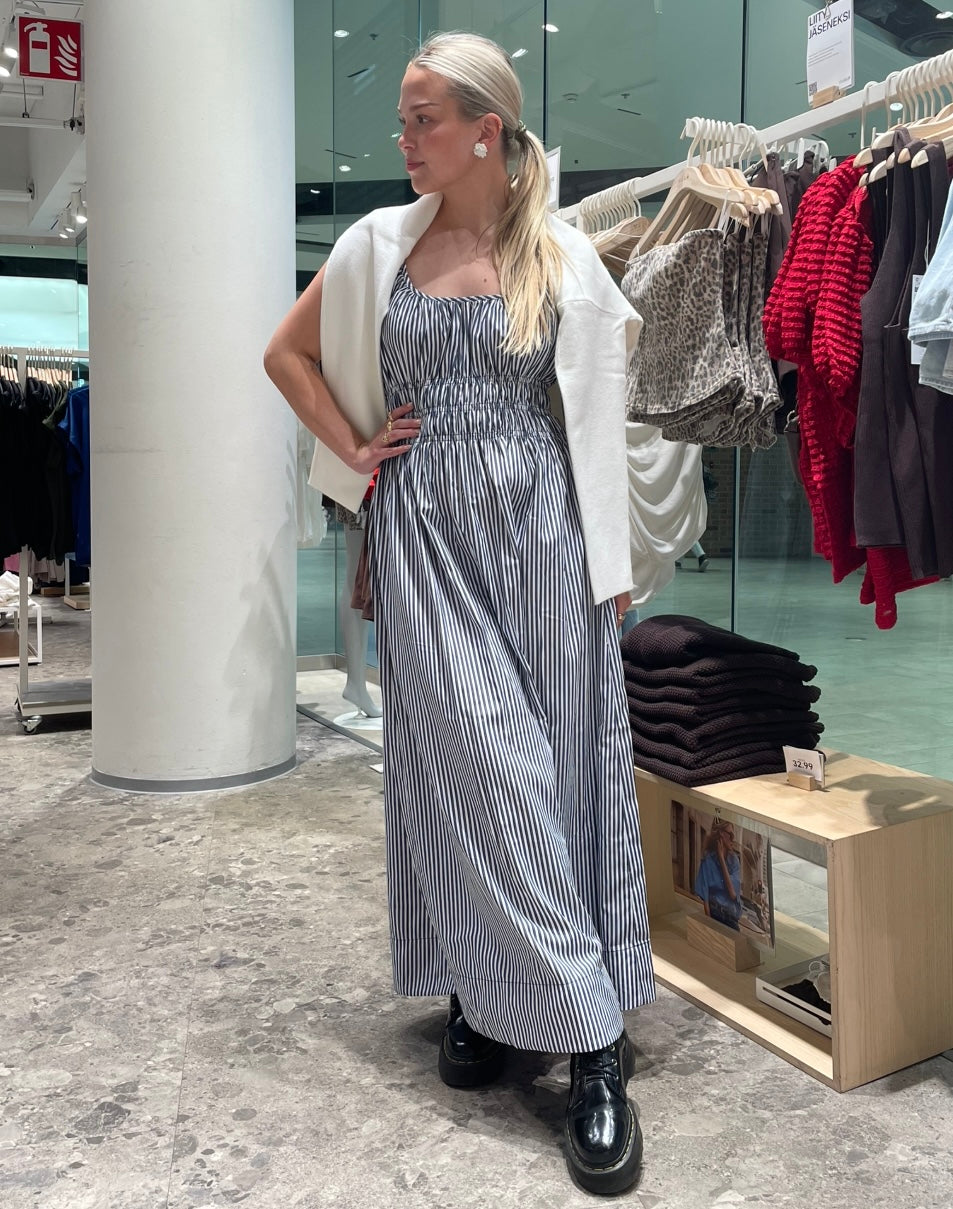 OBJALMINE Long Dress - Sky Captain